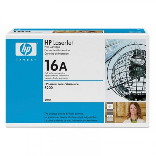 Hp 16a Black Original Laserjet Toner Cartridge Q7516a